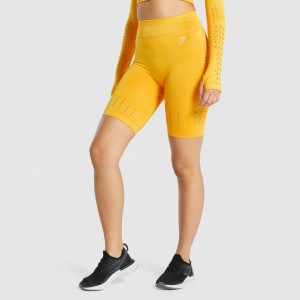 Σορτσ Gymshark Glow Seamless κίτρινα | 425EULDRW