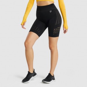 Σορτσ Gymshark Glow Seamless μαυρα | 560NSYTFH