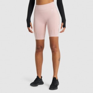 Σορτσ Gymshark Glow Seamless ανοιχτο ροζ | 043AGEPKI