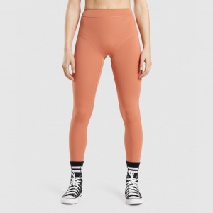 Κολαν Gymshark KK Fit 7/8 πορτοκαλι | 360UNWJZT