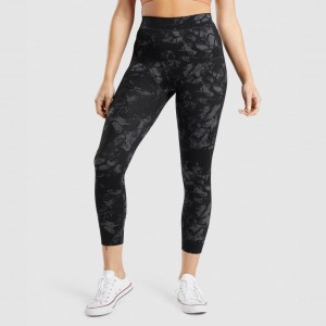 Κολαν Gymshark KK Fit 7/8 μαυρα καμουφλάζ | 356DMSYRN