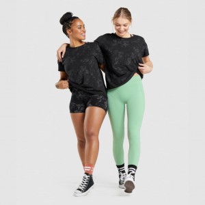 μπλουζακια Gymshark KK Fit Oversized σταμπεσ μαυρα καμουφλάζ | 593GYVEDJ