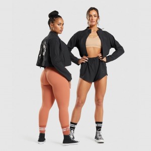 Μπουφαν Gymshark KK Fit Woven μαυρα | 590BLKEFO