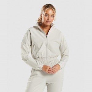 Μπουφαν Gymshark Maximise tracking Zip γκρι | 218CNRKLS