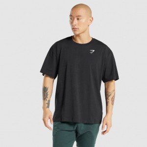 μπλουζακια Gymshark Oversized μαυρα | 039LHTJIS