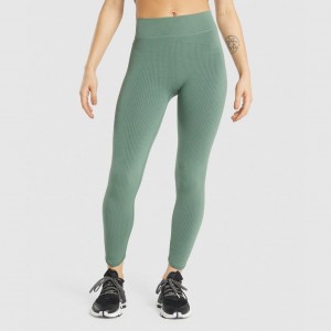 Κολαν Gymshark Pause Seamless πρασινο | 589GJBNQO