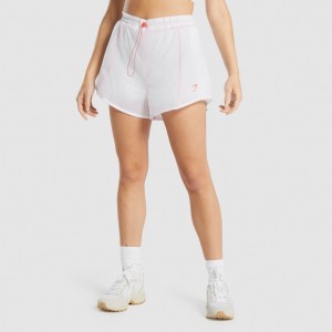 Σορτσ Gymshark Pulse 2 in 1 ασπρα | 569XGEJSB