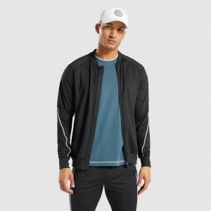 Μπουφαν Gymshark Recess Full Zip tracking μαυρα | 984IXHUQW