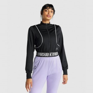 Μπουφαν Gymshark Recess tracking μαυρα | 307TXMLOF