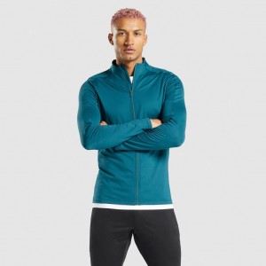 Μπουφαν Gymshark Regulate Full Zip Teal | 823CRIOBE