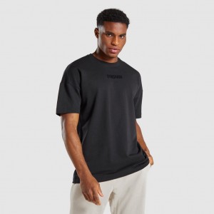 μπλουζακια Gymshark Restore μαυρα | 496MNXVWH