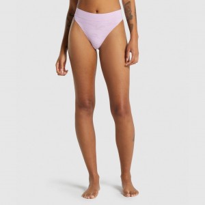 Στρινγκ Gymshark Seamless High Rise ανοιχτο ροζ | 630HFIPNY