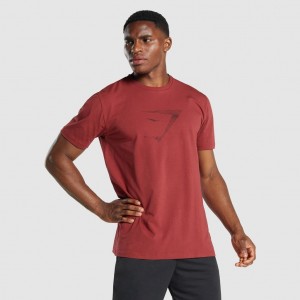 μπλουζακια Gymshark Sharkhead Infill μπορντο | 210SMUPKR