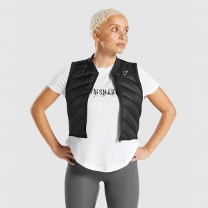 Μπουφαν Gymshark Speed Gilet μαυρα | 275BATRFI