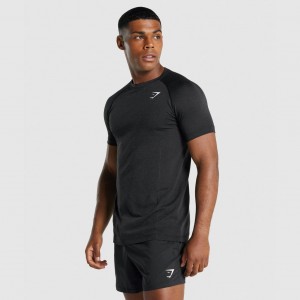 μπλουζακια Gymshark Vital Light Seamless μαυρα | 371QRXVZE
