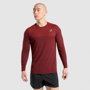 μπλουζακια Gymshark Vital Long Sleeve κοκκινα | 056CTDHZY