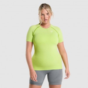 μπλουζακια Gymshark Vital Seamless 2.0 κίτρινα | 263BXFVZC