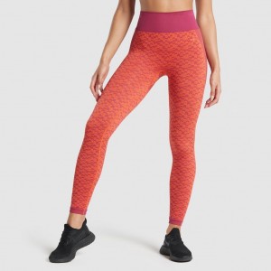 Κολαν Gymshark WTFlex Seamless High Waisted Chevron | 540XZTEMN