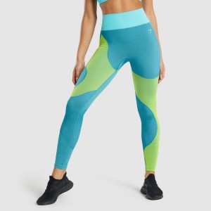 Κολαν Gymshark WTFlex Seamless High Waisted Wavy | 642TLOXIC