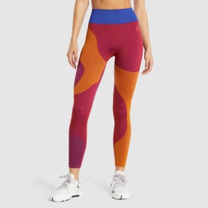 Κολαν Gymshark WTFlex Seamless High Waisted Wavy | 518VGUZXI