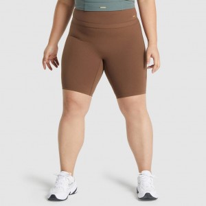 Σορτσ Gymshark Whitney Cycling καφε | 257BKIORQ