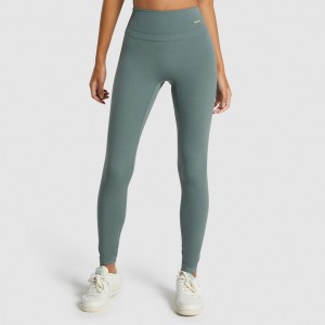 Κολαν Gymshark Whitney High Rise Eucalyptus | 895UIEXOY