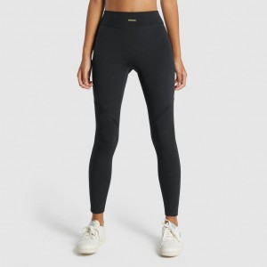 Κολαν Gymshark Whitney Mesh μαυρα | 824DKZLPB