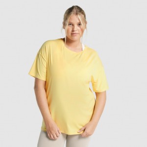 μπλουζακια Gymshark Whitney Oversized Pollen | 206OXRUBQ