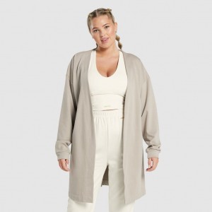 Μπουφαν Gymshark Whitney Oversized Robe Mink | 406TYOUBV