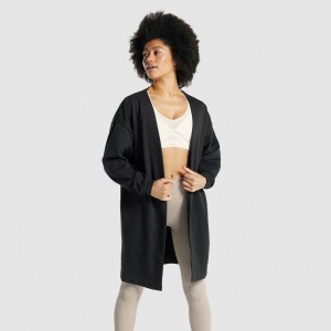 Μπουφαν Gymshark Whitney Oversized Robe μαυρα | 935WAOCDJ