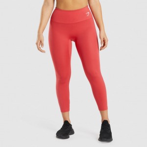 Κολαν Gymshark Αθλητικά 7/8 κοκκινα | 457RGHTEU