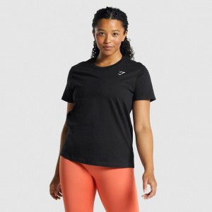 μπλουζακια Gymshark Αθλητικά Basic Tee μαυρα | 986ECNSUL