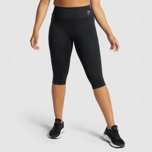 Κολαν Gymshark Αθλητικά Cropped μαυρα | 831HRUBIM