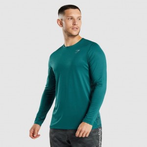 μπλουζακια Gymshark Αθλητικά Long Sleeve Teal | 081ZTNRJW