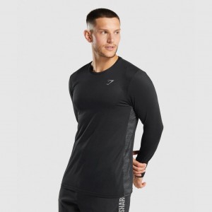 μπλουζακια Gymshark Αθλητικά Long Sleeve μαυρα | 023VQZYIH