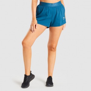 Σορτσ Gymshark Αθλητικά Loose Fit Teal | 715WRLYBS