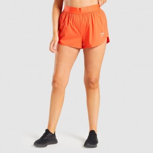 Σορτσ Gymshark Αθλητικά Loose Fit πορτοκαλι | 457ZCDLAR