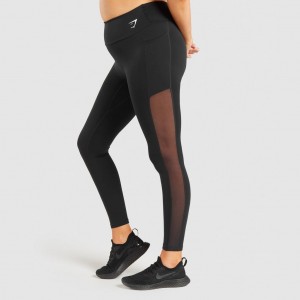 Κολαν Gymshark Αθλητικά Mesh Pocket μαυρα | 749WIQHBO
