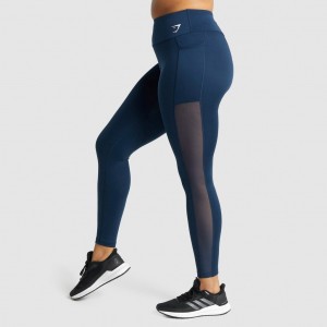Κολαν Gymshark Αθλητικά Mesh Pocket σκουρο μπλε | 746SZAVPE