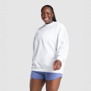 Φουτερ Gymshark Αθλητικά Oversized ασπρα | 134JKVGSY
