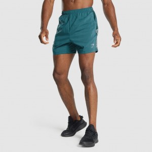 Σορτσ Gymshark σταμπεσ Αθλητικά Teal | 038EDPOSU