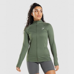 Μπουφαν Gymshark Αθλητικά Ελιά | 834INWBTJ