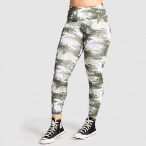 Κολαν Gymshark Αθλητικά πρασινο καμουφλάζ | 139GCRZLY