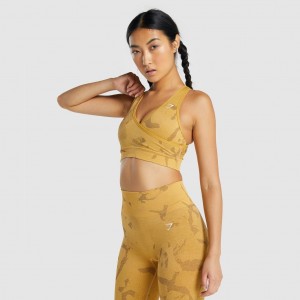 Αθλητικο Σουτιεν Gymshark Adapt Camo Seamless Savanna | 618OEXVKP