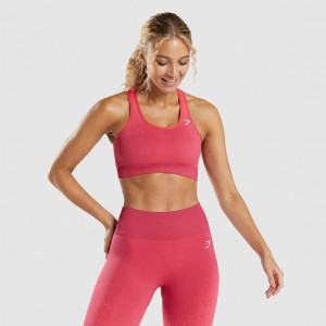Αθλητικο Σουτιεν Gymshark Adapt Ombre Seamless ροζ κοκκινα | 592WYIJVA