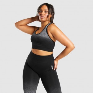 Αθλητικο Σουτιεν Gymshark Adapt Ombre Seamless μαυρα μαυρα | 768ACFSQT