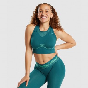Αθλητικο Σουτιεν Gymshark Apex Seamless Teal | 351VBJZDC