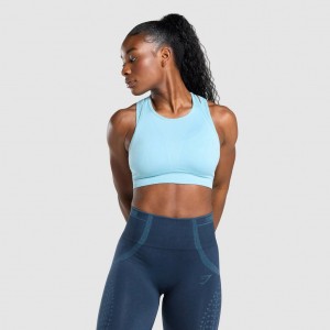 Αθλητικο Σουτιεν Gymshark Apex Seamless ανοιχτο μπλε | 831OSUDJY