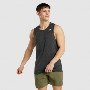 αμανικα μπλουζακια Gymshark Arrival Marl μαυρα | 680HYPLKO