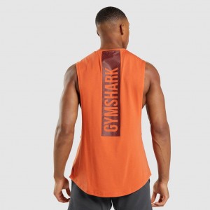 αμανικα μπλουζακια Gymshark Bold Drop Arm πορτοκαλι | 591CZHXSG